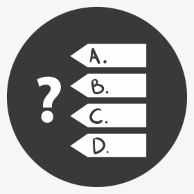 Games, Quiz, Grey Icon - Multiple Choice Questions Symbol, HD Png Download, Free Download