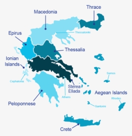 Greece Map Vector, HD Png Download, Free Download