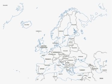 Outline Map Of Europe, HD Png Download, Free Download