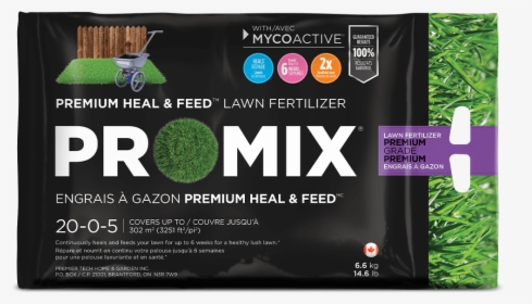 Pro Mix Heal & Feed Lawn Fertilizer 20 0 - Promix Vegetable And Herb, HD Png Download, Free Download