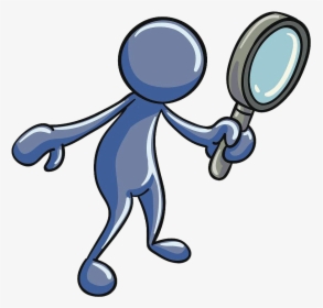 Man Magnifying Glass Clipart Png, Transparent Png, Free Download