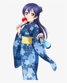 Anime In Kimono Render , Png Download - Umi Sonoda Png, Transparent Png, Free Download
