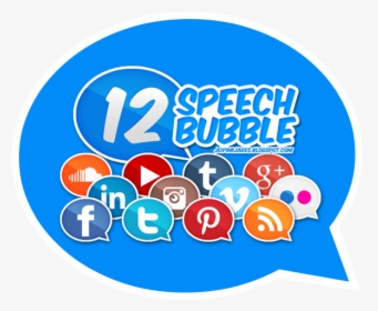 Social Media Speech Bubbles, HD Png Download, Free Download