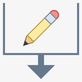 Sort By Modified Date Icon - Pencil Clipart Png, Transparent Png, Free Download