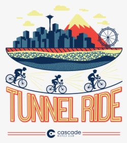 Cascade Bike Club Tunnel Ride, HD Png Download, Free Download