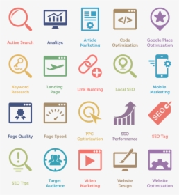 Seo-icon , Png Download - Web Services Icons Flat Design, Transparent Png, Free Download