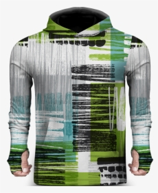Abstract Pattern 3d Lightweight Sun Hoodie - Long-sleeved T-shirt, HD Png Download, Free Download