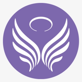Angels Clipart Purple - Purple Angel Logo, HD Png Download, Free Download