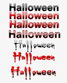 Halloween Typography Selection Vector Image - Happy Halloween, HD Png Download, Free Download