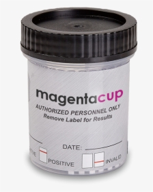 12 Panel Clia Waived Magenta Clicker Cup Drug Test - Drug Testing Cup Black Cap, HD Png Download, Free Download