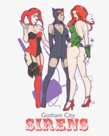 Transparent Gotham City Clipart - Gotham City Sirens Fan Art, HD Png Download, Free Download