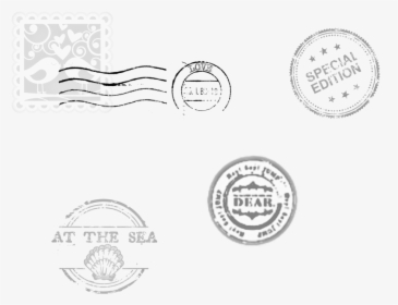 #stamps #vintage #old #letter #post - Line Art, HD Png Download, Free Download