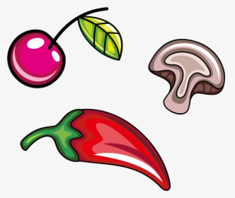 Fruit Facing Heaven Pepper Vegetable Clip Art - พริก รูป การ์ตูน Png, Transparent Png, Free Download