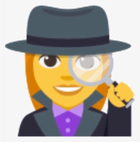 #freetoedit #sticker #stickers #emoji #detective #detective - Detective Emoji Woman, HD Png Download, Free Download