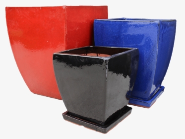 Glazed Curved Milan Square Pot , Png Download - Concrete, Transparent Png, Free Download