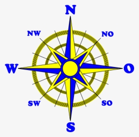 Card, Compass, Direction, East, North, Rose, South - Spanish Compass Rose, HD Png Download, Free Download