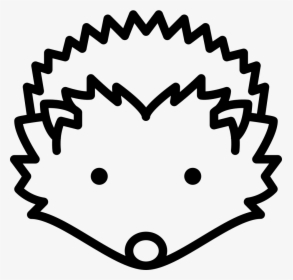 Hedgehog Head Comments - Hedgehog Face Line Drawing, HD Png Download, Free Download