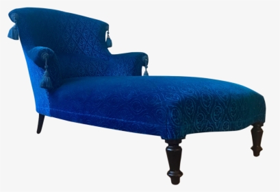 19th Century Vintage Royal Blue Velvet Chaise 4755, HD Png Download, Free Download