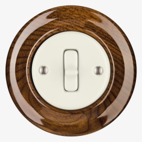 Walnut Porcelain Wall Switch White Toggle - Porcelain, HD Png Download, Free Download