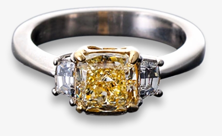 Fancy Light Yellow Diamond Ring, - Pre-engagement Ring, HD Png Download, Free Download
