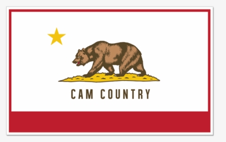 Cam Country Flag Sticker - Pink California Flag, HD Png Download, Free Download