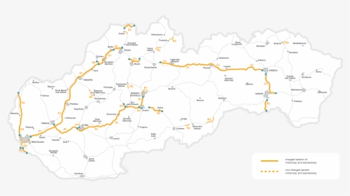 Map Of Sections Charged By Vignette - Dubnica Nad Vahom Slovakia, HD Png Download, Free Download