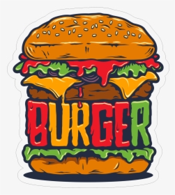 Burger Sticker, HD Png Download, Free Download