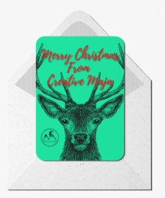 Christmas Cards Printing Creative Maja - Drawn Pictures Of Animals, HD Png Download, Free Download