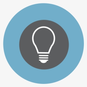 Light Bulb Icon Blue - Circle, HD Png Download, Free Download