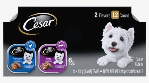Cesar® Rotisserie Chicken & Filet Mignon Flavor 12ct - Cesar Dog Food 12 Pack, HD Png Download, Free Download