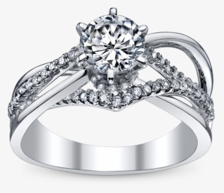 Vintage Modern Engagement Rings - Wedding Ring, HD Png Download, Free Download