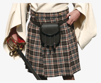 Scottish Mans Wool Kilt - Scottish Kilt Bag, HD Png Download, Free Download