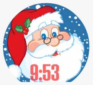Santa Claus Face Clipart - Face Santa Claus Clipart, HD Png Download, Free Download