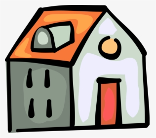 Vector Illustration Of Family Home Residence House, HD Png Download, Free Download
