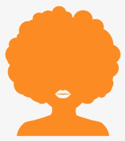 Girl With Afro Silhouette, HD Png Download, Free Download