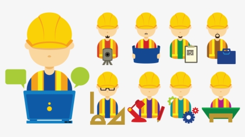 Construction Worker Silhouette Png, Transparent Png, Free Download