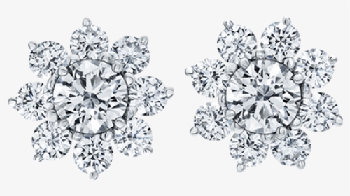 Sunflower By Harry Winston, Petite Stud Earrings - Silver, HD Png Download, Free Download