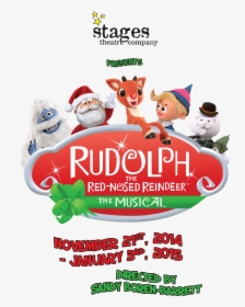Artwork We Did For The Stages Theatre Company Production - Rudolph The Red Nosed Reindeer The Musical Nashville, HD Png Download, Free Download