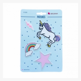 Iron On Patches Unicorn Lightning - Cartoon, HD Png Download, Free Download