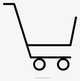 Empty Shopping Cart Coloring Page - Empty Shopping Cart Icon, HD Png Download, Free Download