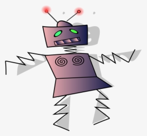 Dancing Robot Vector Image - Dancing Cartoon Robot, HD Png Download, Free Download