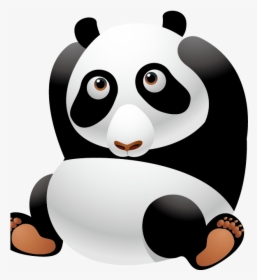 Giant Panda Cartoon Cuteness Clip Art - Slogan Panda, HD Png Download, Free Download