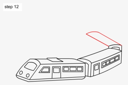 Drawing Train Easy - Easy Drawing Of Train, HD Png Download, Free Download