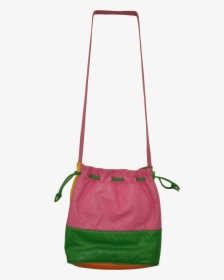 80"s Color Blocked Bucket Bag With Gold Studs - Shoulder Bag, HD Png Download, Free Download