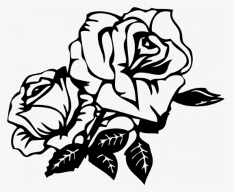 Black And White Roses Png, Transparent Png, Free Download