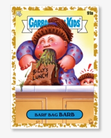 Barf Bag Barb 2020 Gpk Series 1 Base Poster Gold Ed - Greeting Card, HD Png Download, Free Download