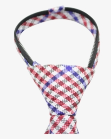 Red, White, And Blue Gingham Patterned Long Zipper - Ball Game, HD Png Download, Free Download