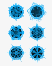 Cristal Azul Copo De Nieve Invierno Flor Hielo Png - Circle, Transparent Png, Free Download