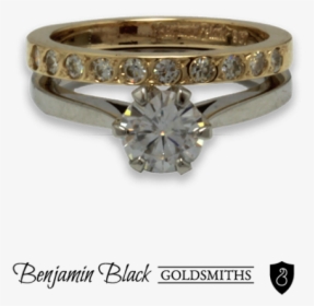 Moissanite Wedding & Engagement Rings By Benjamin Black - Engagement Ring, HD Png Download, Free Download