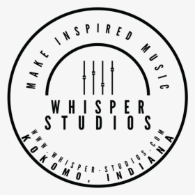 Whisper Badge Logo Black Transparent - Circle, HD Png Download, Free Download